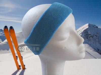 Couver Sky Blue Ski Snowboard Winter Headbands Wholesale 2PCS