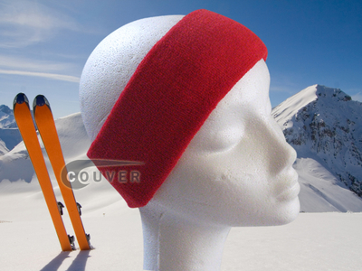 Couver Red Ski Snowboard Winter Headbands Wholesale 2PCS