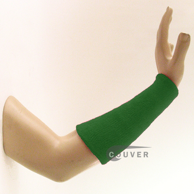 9IN COUVER Green Athletic Sweat Wristbands Wholesale 3PRs
