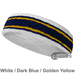Couver Premium Quality Thick, Wide, Long striped Head Sweatband Pro