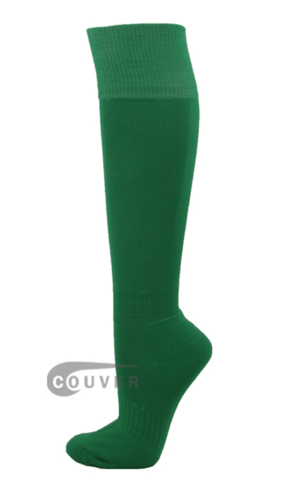 Green Couver Plain Knee High Soccer Socks[3Pairs]
