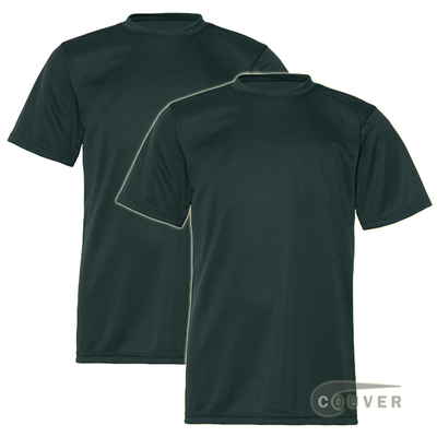 C2 Sport Youth Performance Tees Dark Green  - 2 Pieces Set