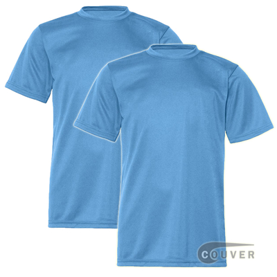 C2 Sport Youth Performance Tees Columbia Blue  - 2 Pieces Set