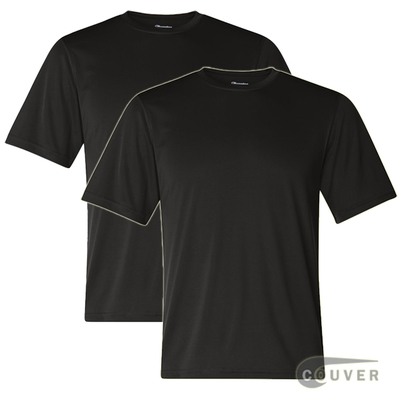 Champion Men's Double Dry Performance T-Shirt 2 Pieces Set - Black