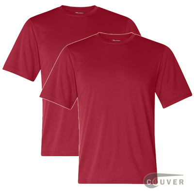Champion Men's Double Dry Performance T-Shirt 2 Pieces Set - Scarlet