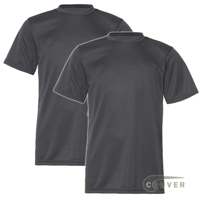 C2 Sport Youth Performance Tees Graphite - 2 Pieces Set