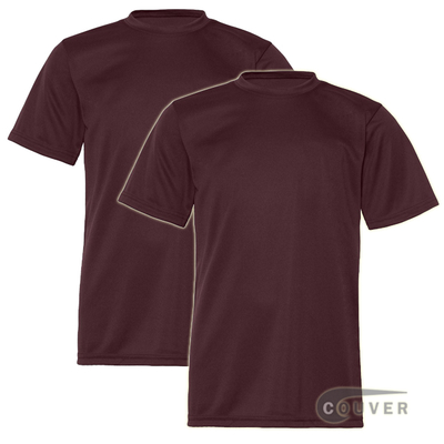 C2 Sport Youth Performance Tees Maroon  - 2 Pieces Set