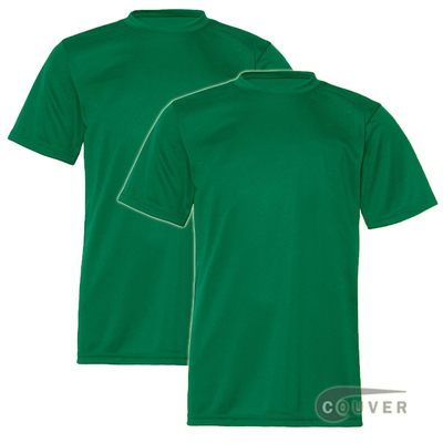 C2 Sport Youth Performance Tees Green  - 2 Pieces Set
