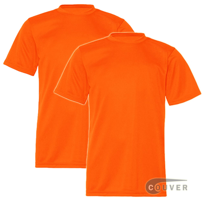 C2 Sport Youth Performance Tees Safety Orange - 2 Pieces Set
