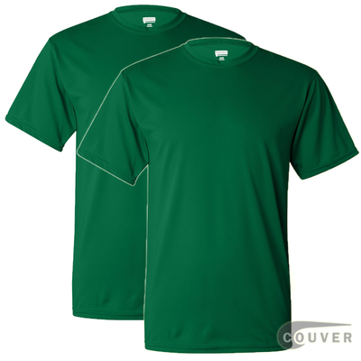 100% Poly Moisture Wicking T-Shirt - 2 Pieces Set(Green)
