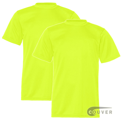 C2 Sport Youth Performance Tees Safety Yellow - 2 Pieces Set