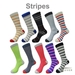 Men's Cotton Crew Crew Dress Socks Variety Designs  [10 Pairs Bundle]