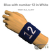 Blue 2 1/2" Tall Wristband w/ an Embroidered Number in White Text (1PC)