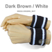 2.5 inch 2colored Striped Cotton wrist sweatband Wholesale[6 Pairs]