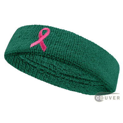 Ribbon Logo Teal Ovarian Cancer Awareness Headband Wholesale 12PCs