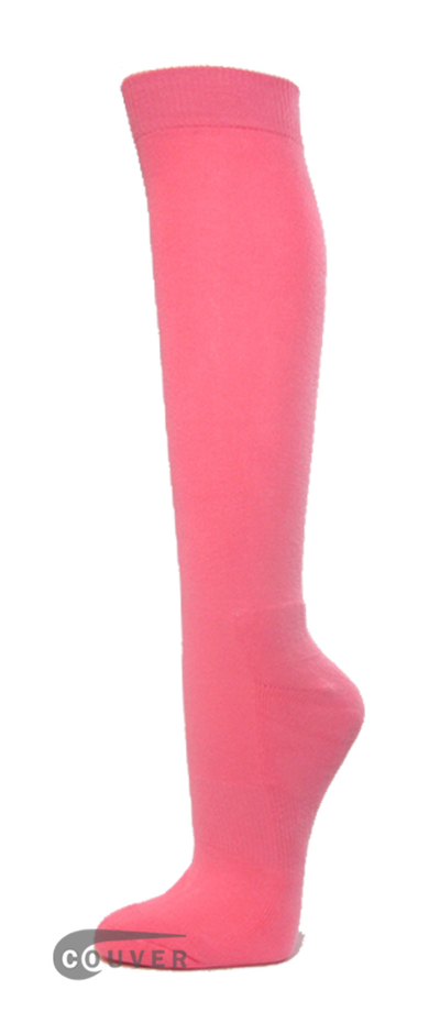 Pink Premium Quality COUVER Athletic Sport High Socks 1Dozen WHOLESALE
