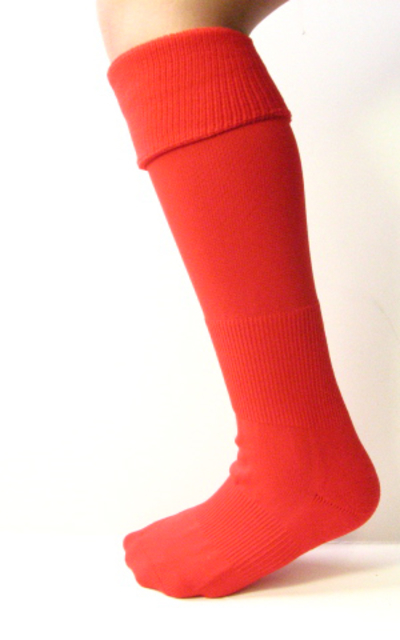 Red Kids Child Youth Soccer Socks Knee High Length 3PAIRS