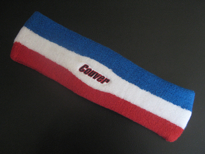 COUVER blue white red USA team color sports headband pro