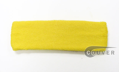 Large Bright Yellow Head Sweatbands Pro 3PIECES
