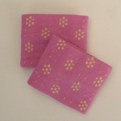 Cute Wristband for Girls Light Fuchsia Pink Dot Flower [2pairs]