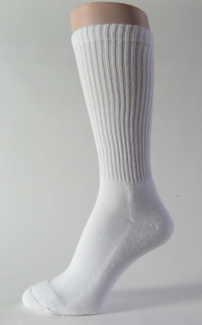 White mid calf athletic running socks crew 3PAIRS