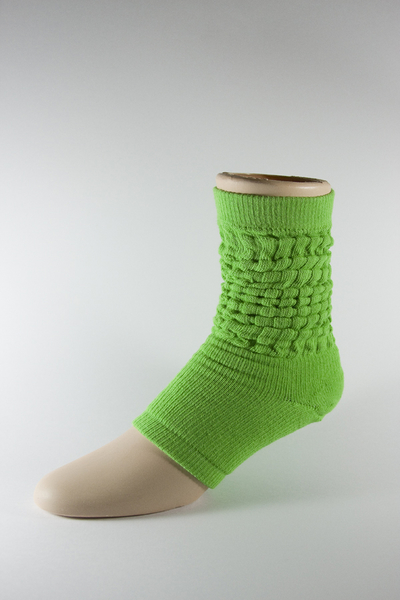 Lime Green Leg Warmer Dance Yoga Gymnastics Socks 3PAIRS