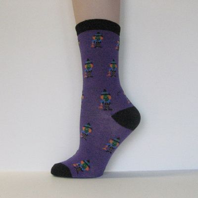 Halloween Kids Youth Purple Ankle Sock Witches [1pair]