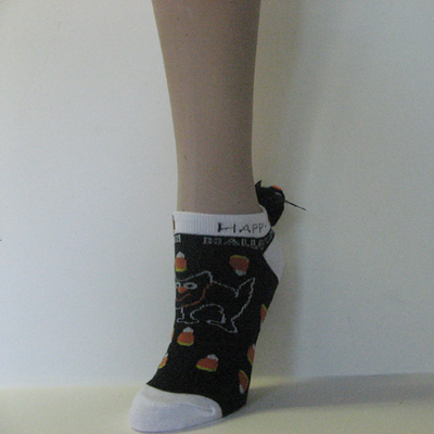Halloween Kid Child Blackcat Candy Black Low-cut Socks [1pair]
