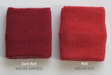 Red Men's 4IN Wrist Sweatband (Sport Wristband) Wholesale 6PAIRS