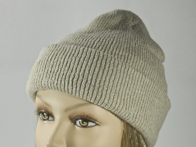 Beige Thick Winter Knit Hat [1piece]