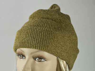 Gold Thick Winter Knit Hat [1piece]