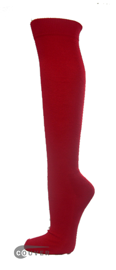 Dark Red Couver WHOLESALE Premium Quality Sports High Sock 1Dozen