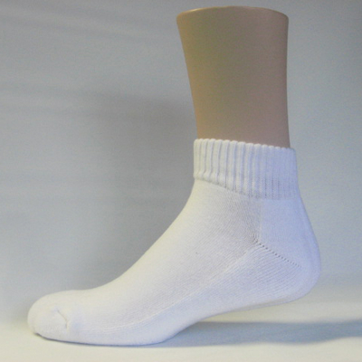 White running athletic low cut ankle socks terry cushion sole 6PAIRS