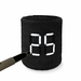 Black 4" Wrist Sweatband Customizable Number for All Sports(6PC)