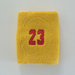 Number23 embroidered yellow gold numbered sweat wristband 1pc