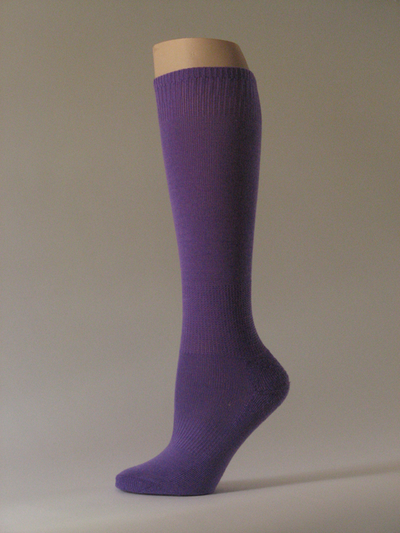 Purple kids youth soccer sock for children knee high