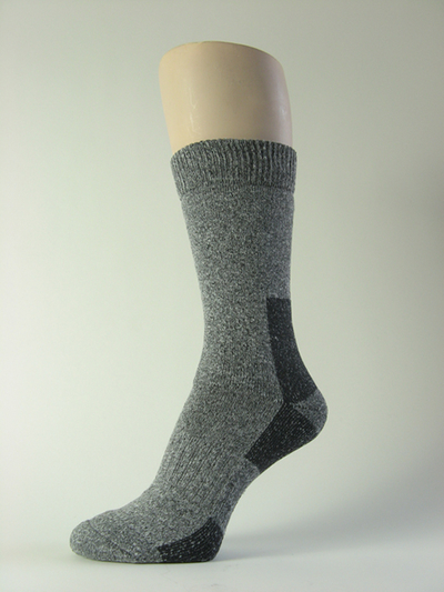 Heather gray hiking trekking sock mid calf couver HS600 [1pair]