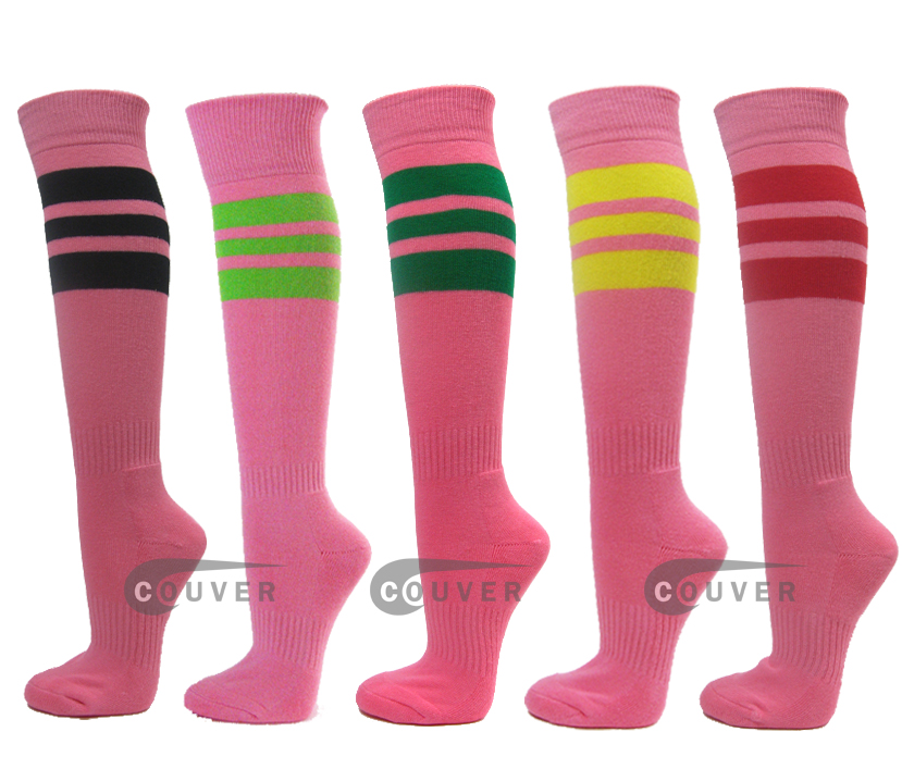 Pink Athletic Socks Wholesale