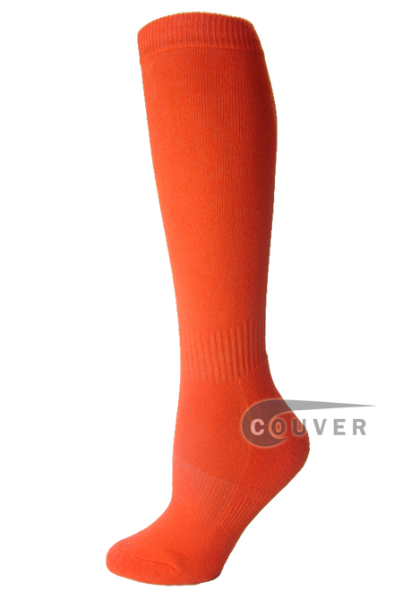 Dark Orange COUVER Youth Softball Sports Baseball Socks Wholesale 3PAIRs