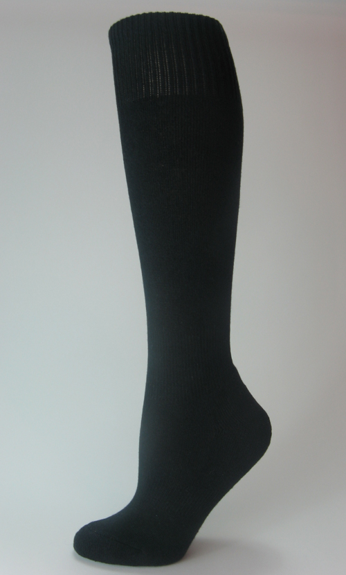 Black Kids Children's Knee-High Baseball Softball Socks