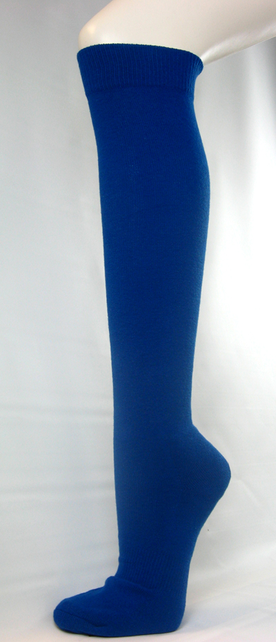 Blue Softball Baseball Socks Plain for Men and Women