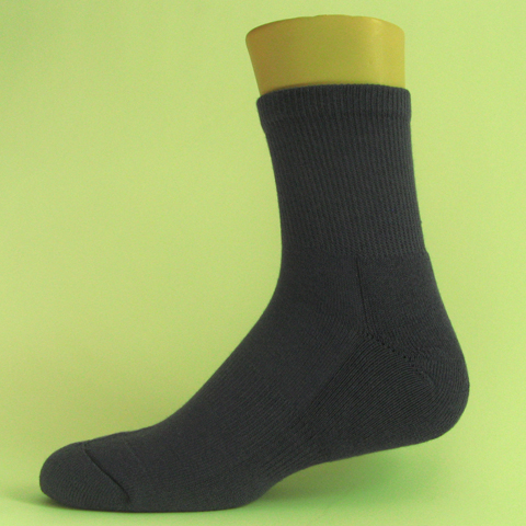 Dark purple basketball quarter socks terry cushion on sole
