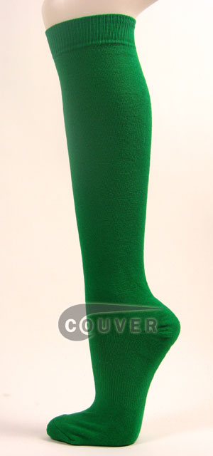 Green Couver Softball Baseball Sports Knee Socks 3PAIRS
