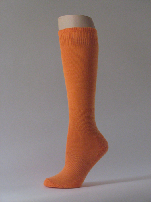 Light Orange kids youth soccer sock for child knee high