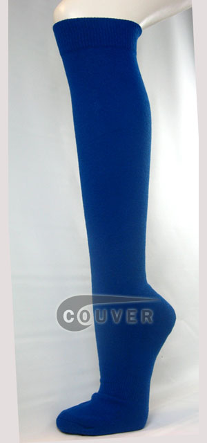 Blue Couver Softball Baseball Sports Knee Socks 3PAIRS