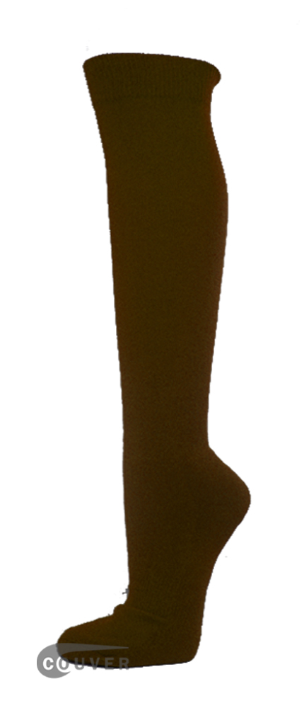 Dark Brown Couver WHOLESALE Premium Quality Sports High Sock 1Dozen