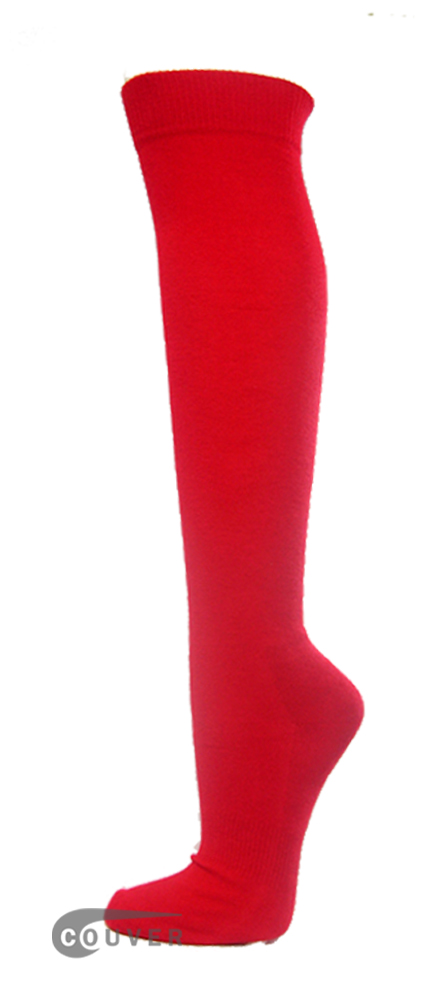 Red Couver WHOLESALE Premium Quality Sports High Sock 1Dozen