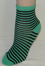 Women's Cozy Stripe Socks Green [3pairs]