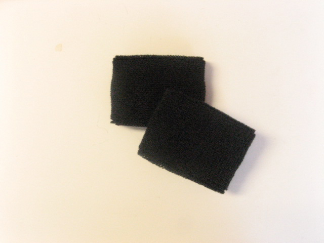 Black Youth Sports Wristbands Wholesale [6pairs]