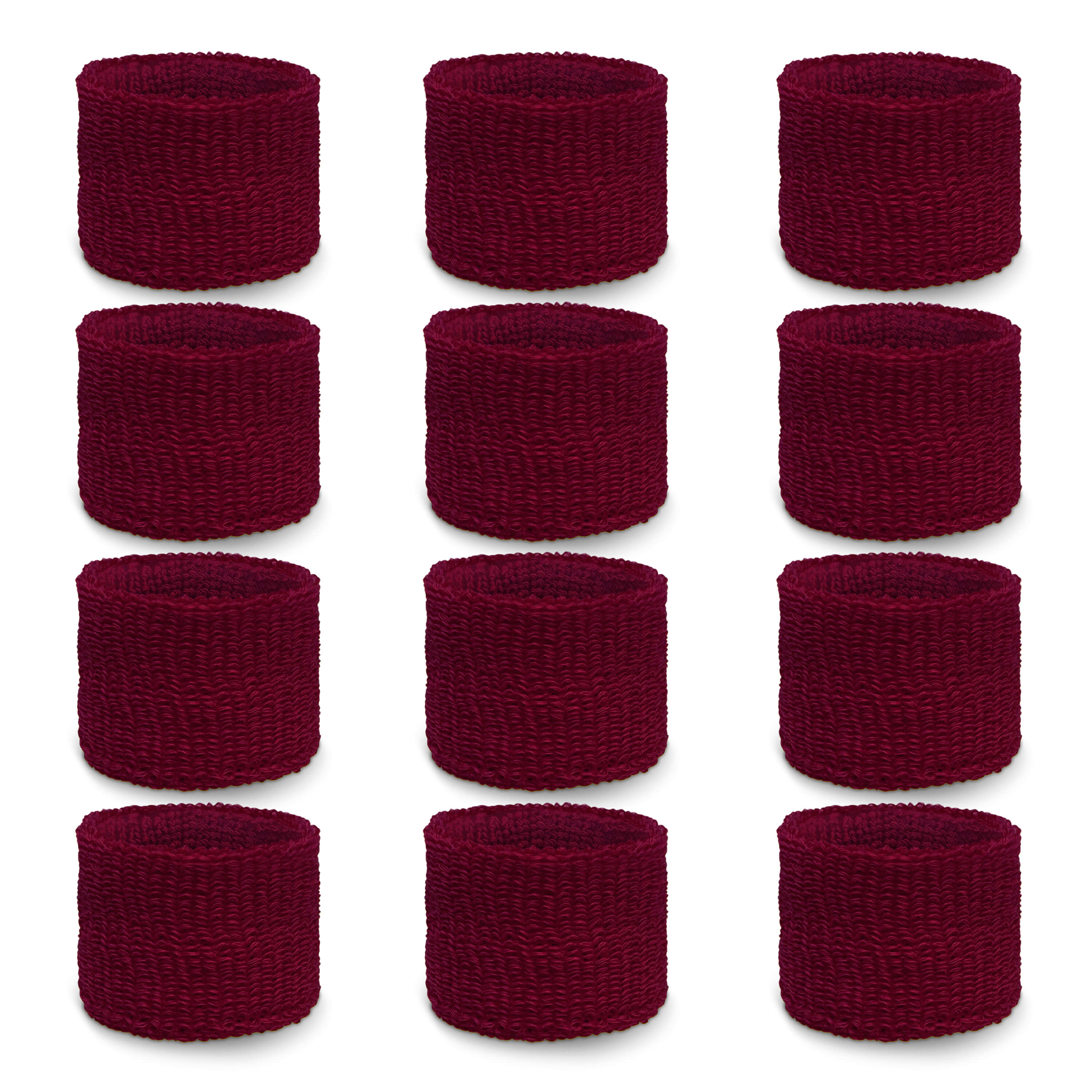 Maroon youth wristbands wholesale for school and church [6pairs]